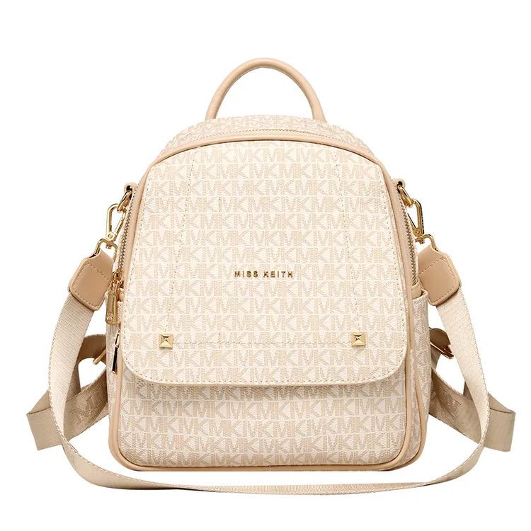 轻奢双肩包女士时尚大容量旅行背包复古通勤书包