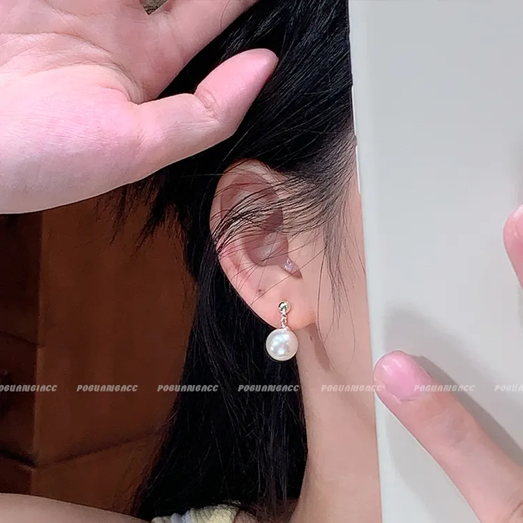 铜合金耳饰 EH417优雅气质高颜值小香风甜美耳钉耳环女简约百搭