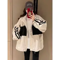 清 清 清」入秋必收！舒适又好搭~拼接撞色立领长袖外套 L71566