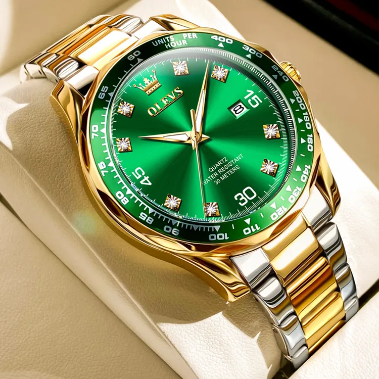新款正品劳力土男款绿水鬼手表全自动夜光防水石英表简约时尚腕表