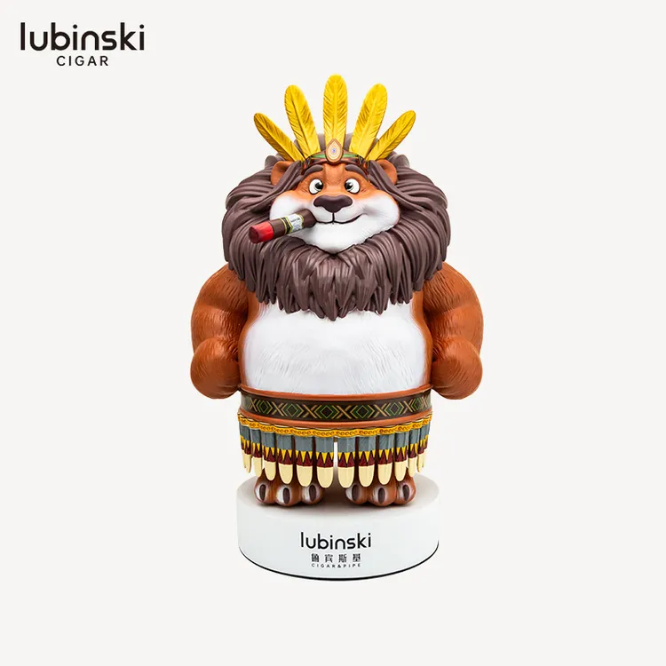 LUBINSKI 酋大力狮子雪茄台像 YJA-13040