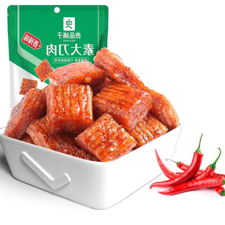 良品铺子素大刀肉0g辣条后儿时怀旧香辣素肉解馋小零食