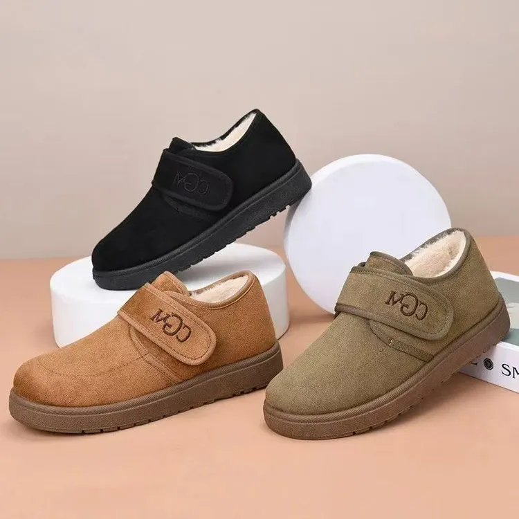 2025新款冬季棉靴毛靴包头极简风棉鞋秋冬厚底博肯雪地靴休闲纯色