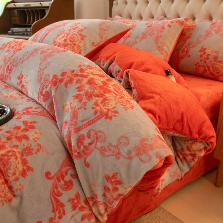 牛奶绒四件套加绒加厚秋冬款床单被套学生宿舍三件套家纺床上用品