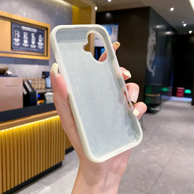 适用16Promax手机壳果冻液态硅胶软iPhone15大孔防摔保护套13