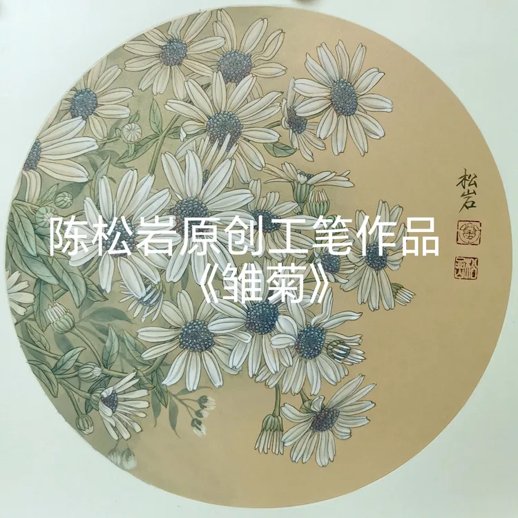《雏菊》共11讲  陈松岩原创工笔课