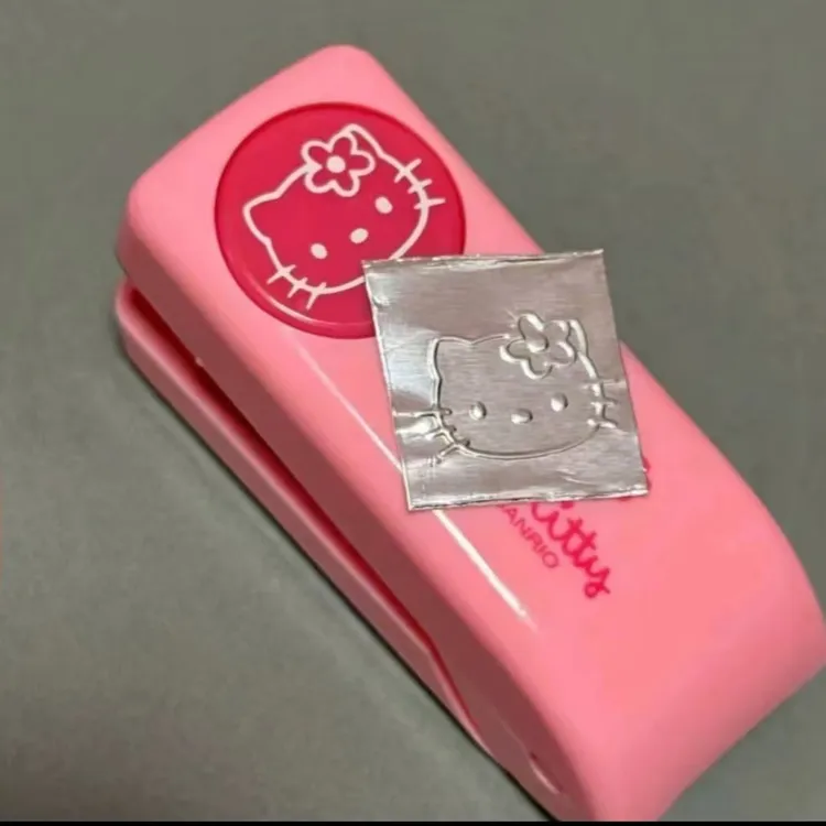 hellokitty压花器可爱卡通KT猫压花器中古风金属压花印章送礼好xy