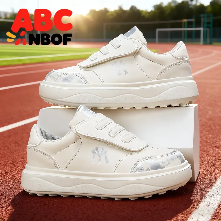 ABC NBOF童鞋男童鞋子春秋款儿童板鞋男孩运动鞋中大童白色跑步鞋