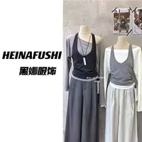 【清仓】韩系撞色休闲假两件上衣8897-1
