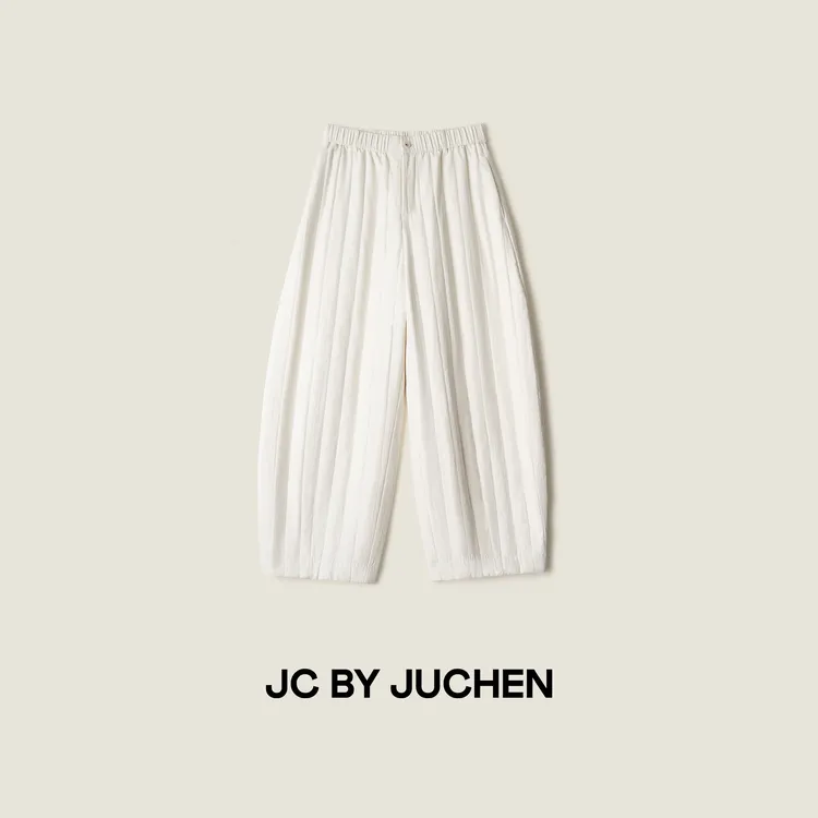 填充羊毛绗棉气球裤加厚松弛轻量保暖休闲裤 FW201020-04“三冬暖”