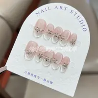 （冰封山茶）猫眼纯手工穿戴美甲爆闪显白穿戴甲可拆卸