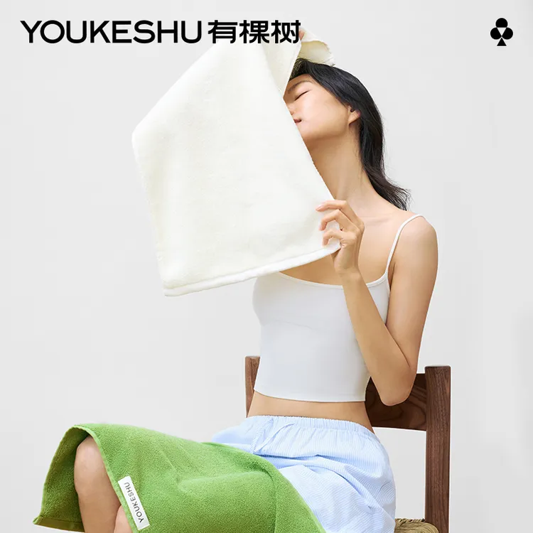 有棵树毛巾7A抗菌纯棉成人面巾男女情侣2025新款全棉防螨不易掉毛