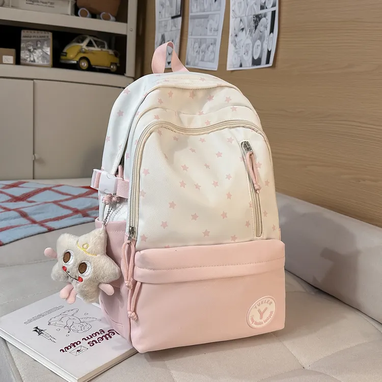休闲日系书包女小学三到六年级双肩包中学高中大学生大容量背包
