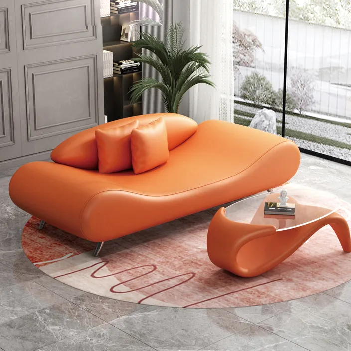 沙发高级感小户型客厅卧室北欧轻奢民宿公寓创意异形猫抓皮小沙发