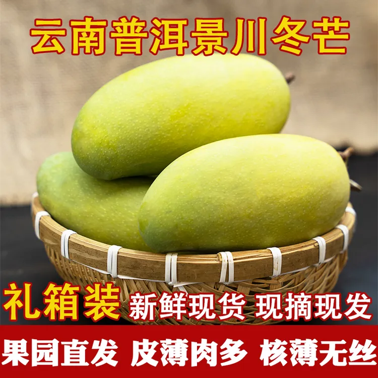 云南普洱冬芒当季新鲜水果现摘现发整箱水果核薄肉厚香甜多汁