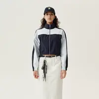 【意趣自然】PH KARIN休闲拼色宽松短外套女春装美式复古立领夹克