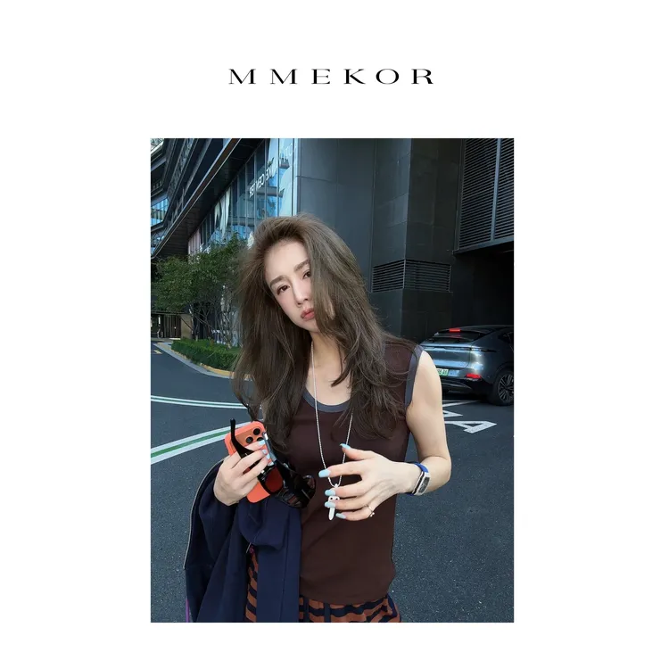 MMEKOR“德芙背心” 2025新款秋款 活力常青藤时髦上衣 30570