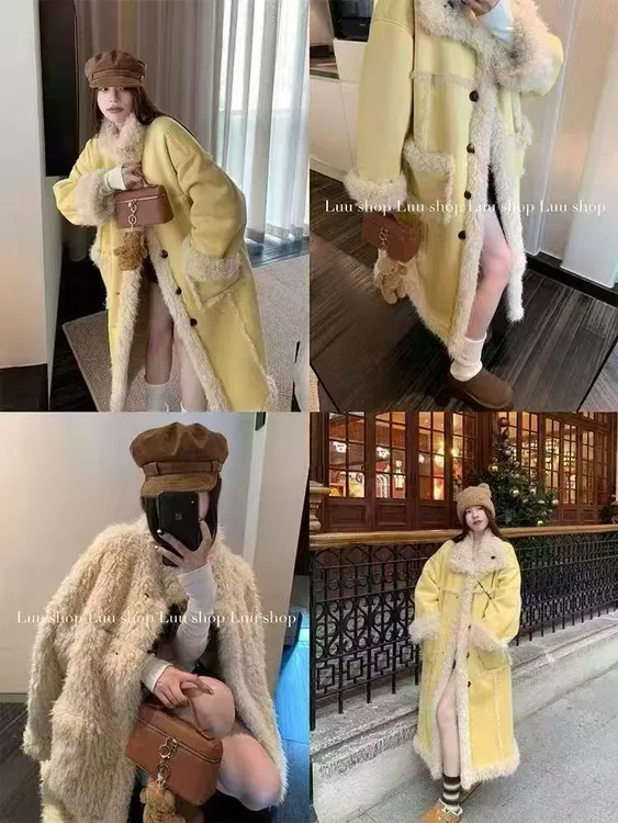 2025秋冬欧货洋气时尚韩系气质百搭洋气宽松可双面穿外套9528