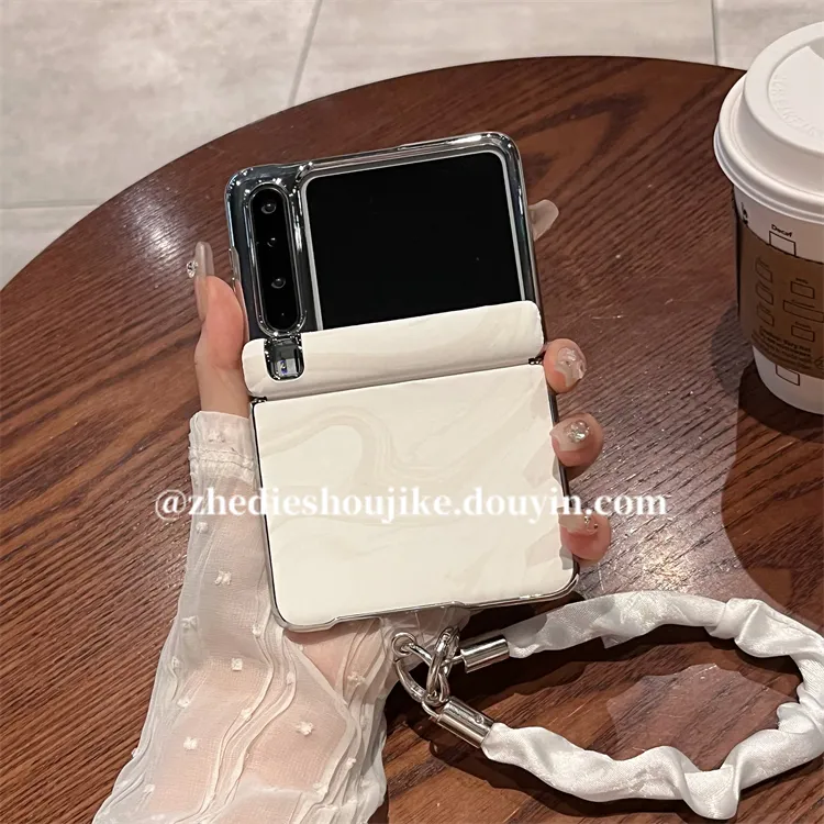 适用华为purax手机壳典藏版折叠屏炫彩皮纹丝巾手提链全包保护壳