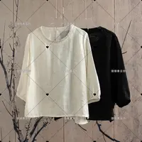 【顺】新中式国风女亮钻设计师款气质百搭钻小衫C24