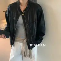 【丽鑫】11010韩版拉链pu皮衣短外套