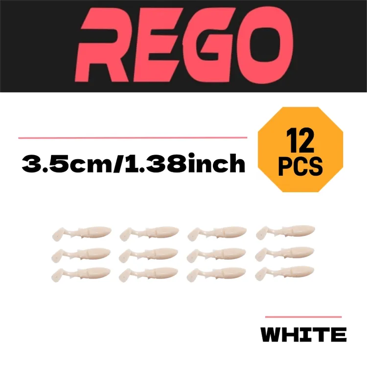 REGO LURE波浪鱼T尾 两件包邮 全水域通用软饵鲈鱼鳜鱼狗鱼黑坑