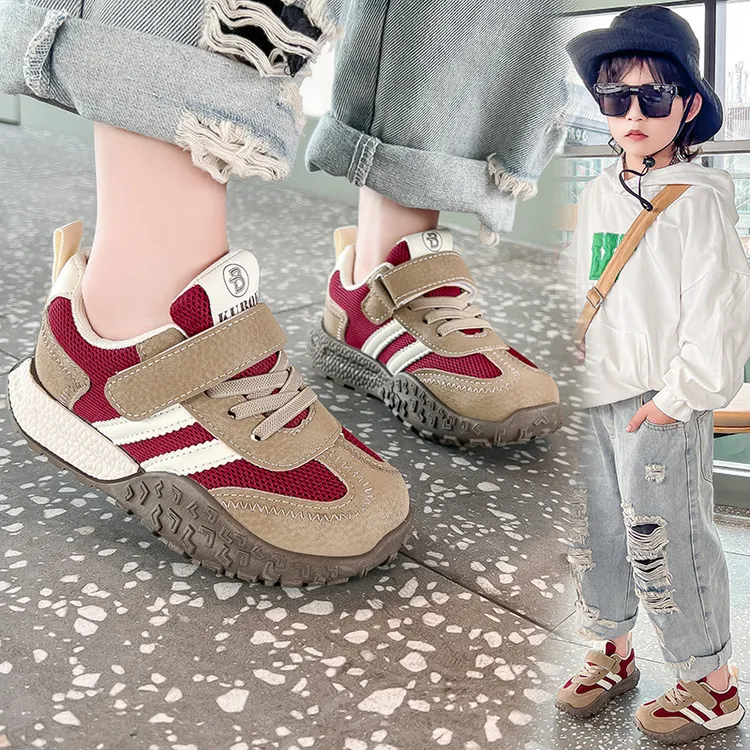 2025春秋季新款阿甘鞋男童网面运动鞋软底女宝宝中小童休闲鞋