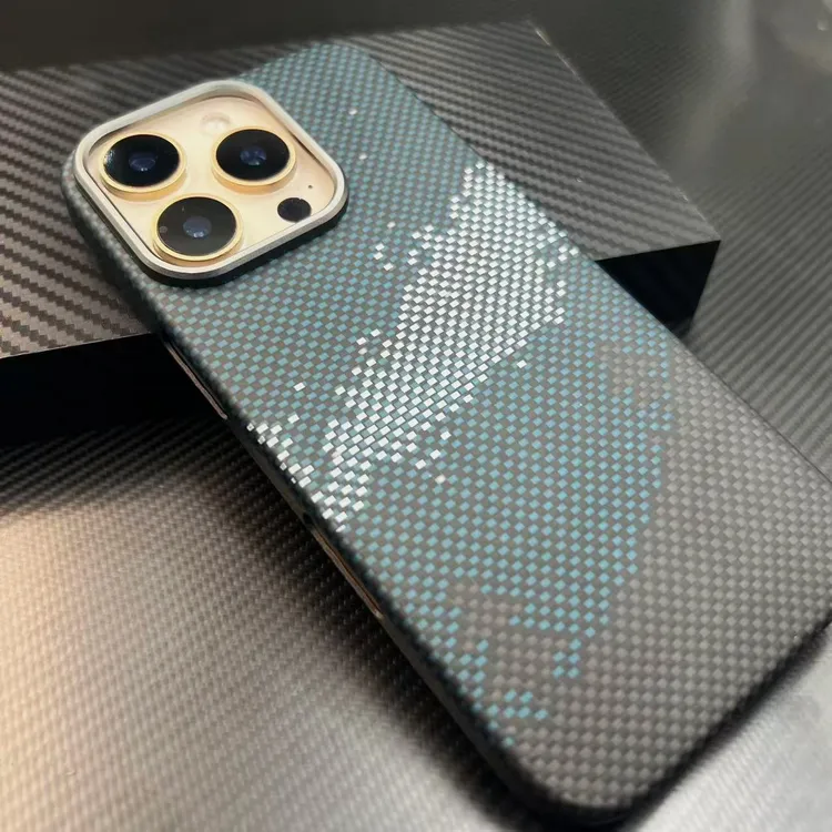 凯夫拉苹果手机壳适用iPhone16 ProMAX全包芳纶编织壳16Pro微瑕壳