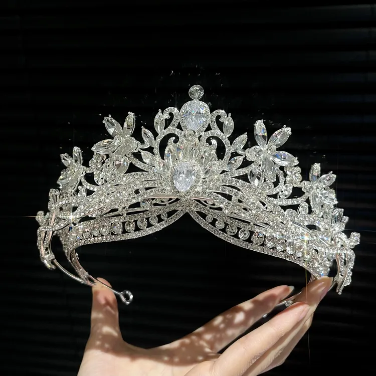 徐艺洋同款皇冠配饰金色时尚大气百搭立体气质新娘网红轻奢简约