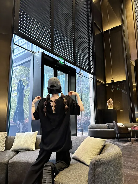 BETTER JOELAY-【故事曲线】时尚可爱简约百搭短袖T恤休闲风KH3166