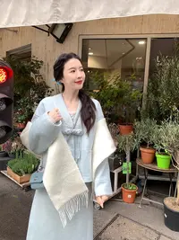 N大清仓【清欢】国风毛呢夹棉外套