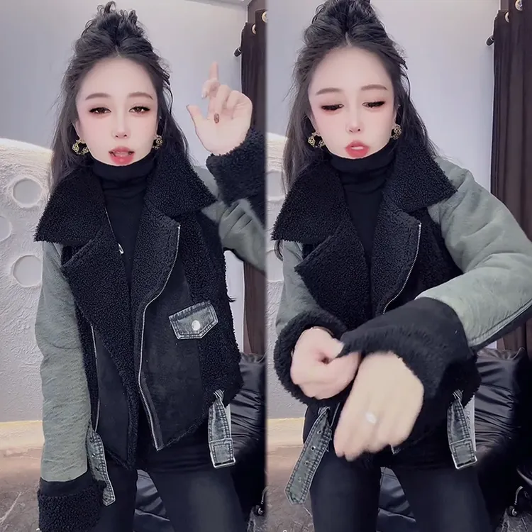 2025秋冬新款时尚显瘦气质网红高档洋气女高级百搭宽松大码外套潮