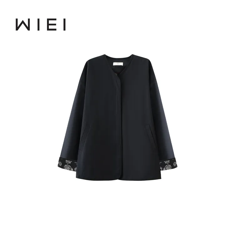 《WI EI》腰果花*高级松弛感 复古腰果花内衬 独特设计感外套 25151