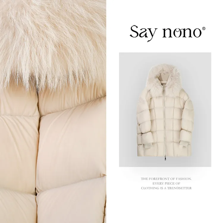 懒猫nono│Saynono 时尚复古经典慵懒风鹅绒服GP0552HY