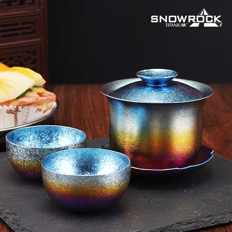 (套装)冰花炫彩130ml三才盖碗+冰花炫彩圆底小茶杯*2