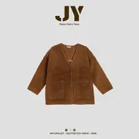 ”太妃糖“- 复古风宽松全羊毛外套  1517