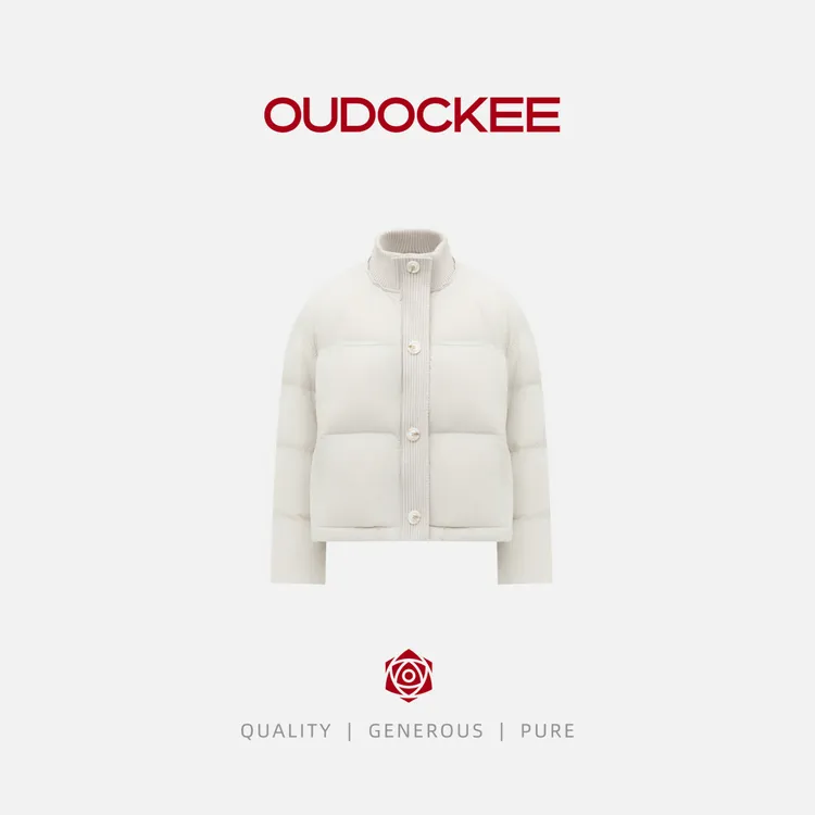 OUDOCKEE 鸥鸥【三明治】高级感短款羽绒简约立领外套 RADAF1012T