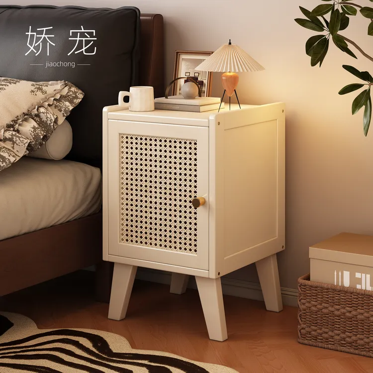 奶油风床头柜卧室家用简易床头置物架床边创意小桌子2025新款爆款