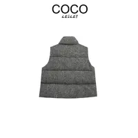 【COCO LESLEY】2025春季新款洋气质无袖棉服DMJ242011K146