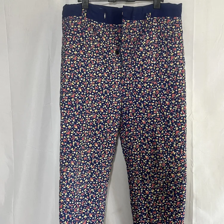 里外纯棉手工高腰小碎花棉花厚款棉裤内里纯棉修身显瘦