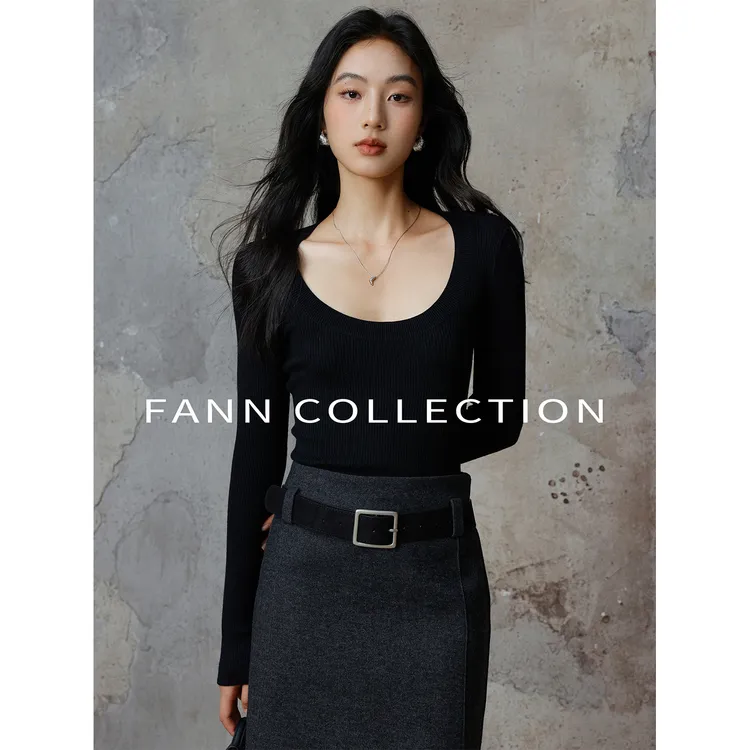 饭饭FANN COLLECTION【绵语】 桑蚕丝羊毛秋冬打底上衣FANNA327