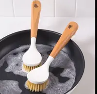 厨房带柄刷锅洗碗神器洗锅不沾油刷子刷碗长柄清洁刷除垢刷洗