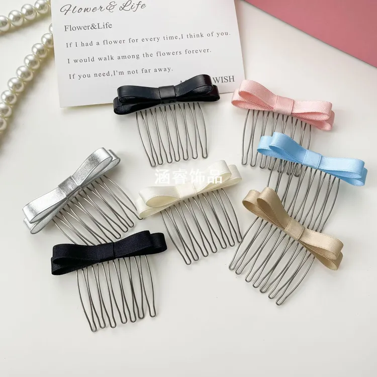 碎发整理神器发卡刘海头发夹子头饰防滑发梳插梳子倒插梳梳子发夹