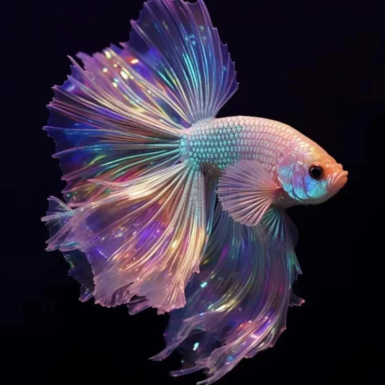 【活体】泰国斗鱼马尾狮王半月母将军大耳斗鱼观赏鱼热带鱼活体宠物