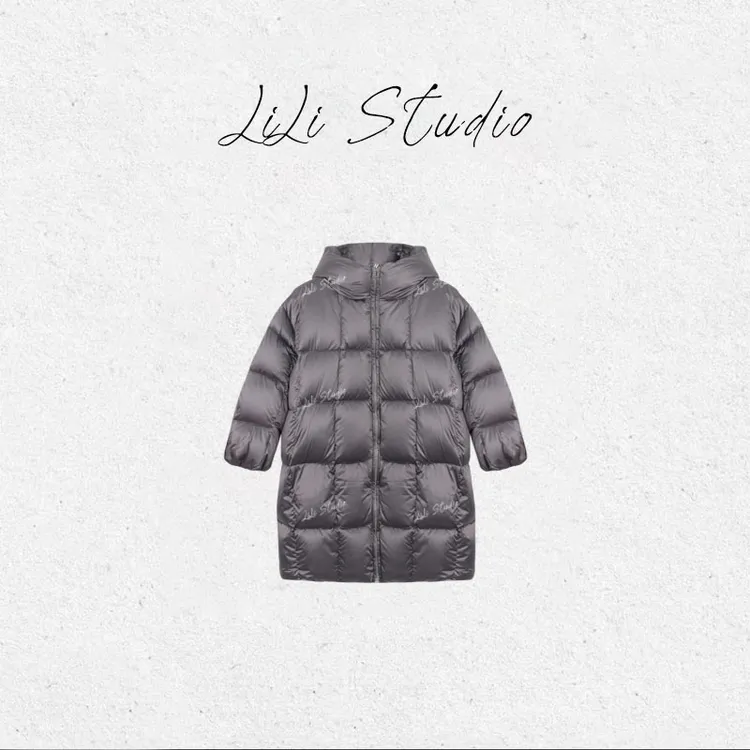 PCNY丨不理理「菱格蓬绒」连帽泡芙休闲保暖90白鸭绒长款羽绒服