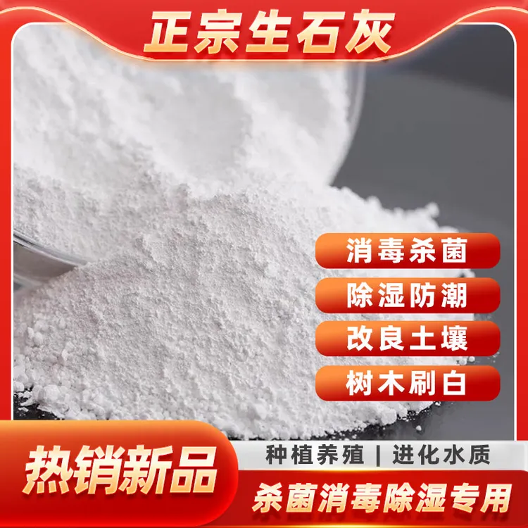 正宗生石灰粉养殖鱼塘刷树种植蔬菜果树厂家直销菜园菜地阳台除湿