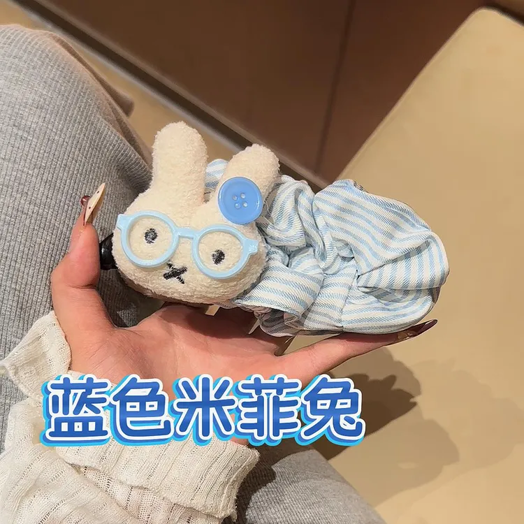 可爱波点大号米菲兔巨显发量香蕉夹后脑勺盘发百搭少女发饰