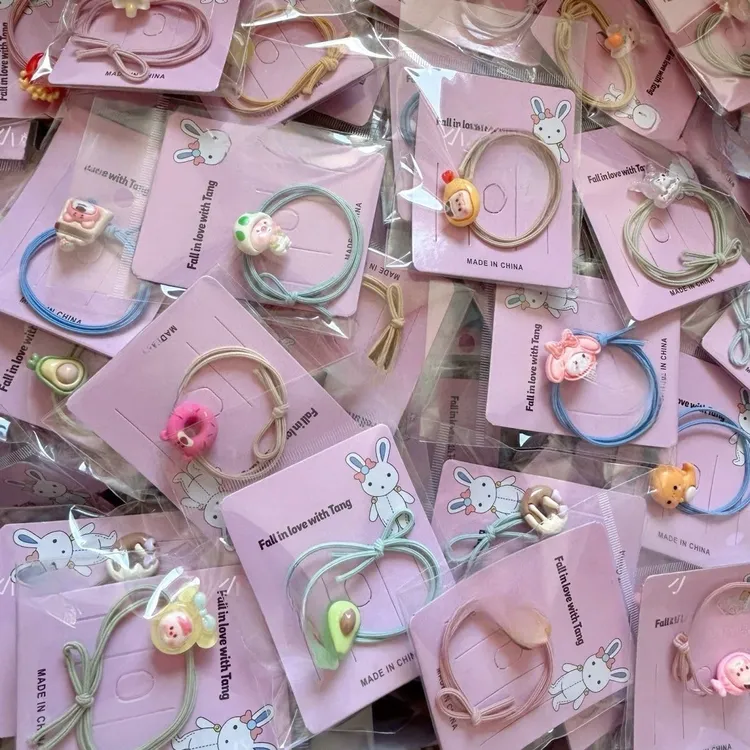 28包女童新款头绳卡通发圈小女孩头发可爱宝宝不伤皮筋头饰儿童