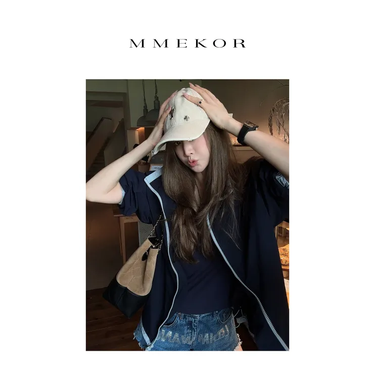 MMEKOR“落日飞车”外套 2025新款秋款雅痞少年百搭上衣 30172