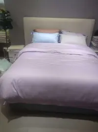 100支双股磨毛埋绳纯棉长绒棉床品套件